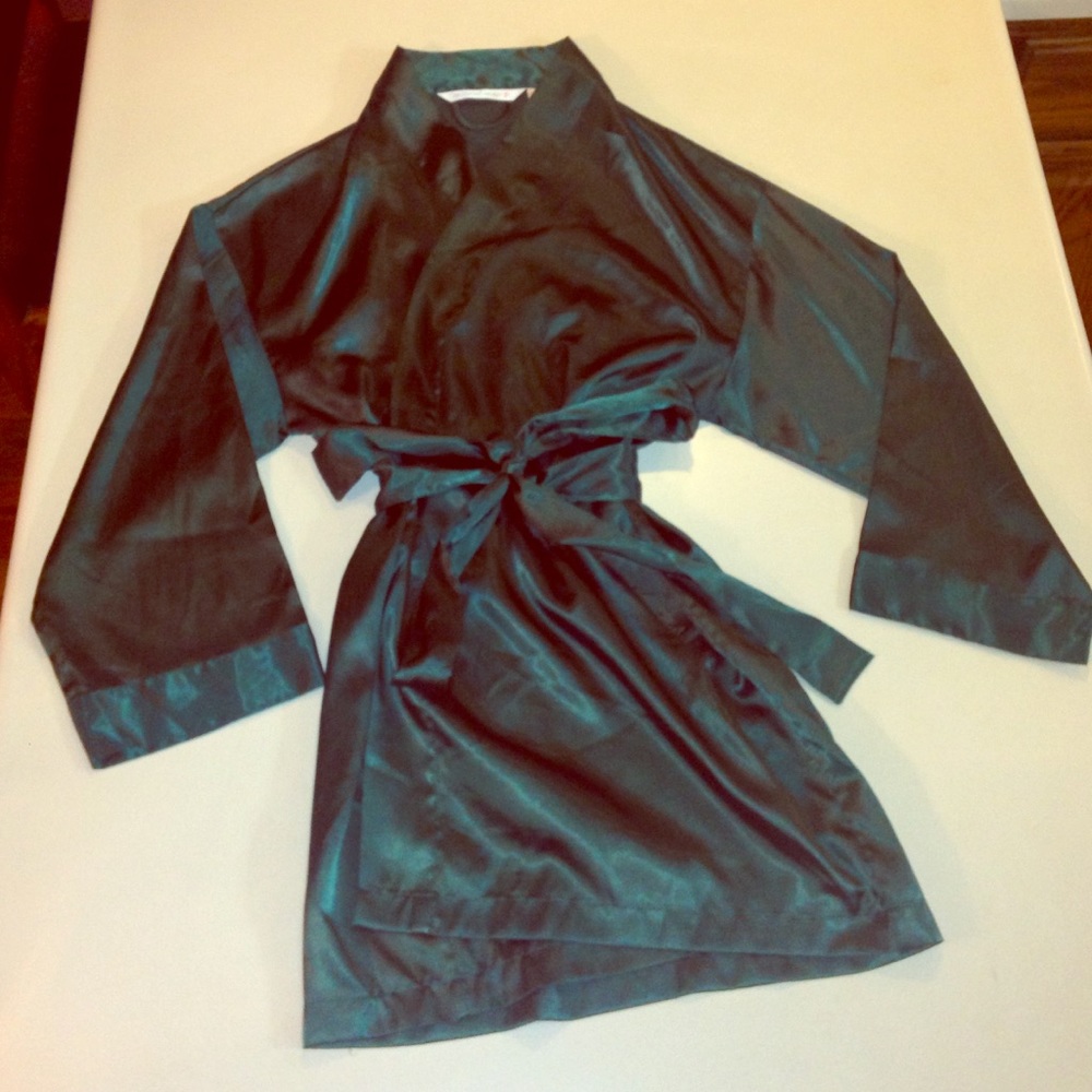 SALE Victoria's Secret Silk Green Kimono Robe